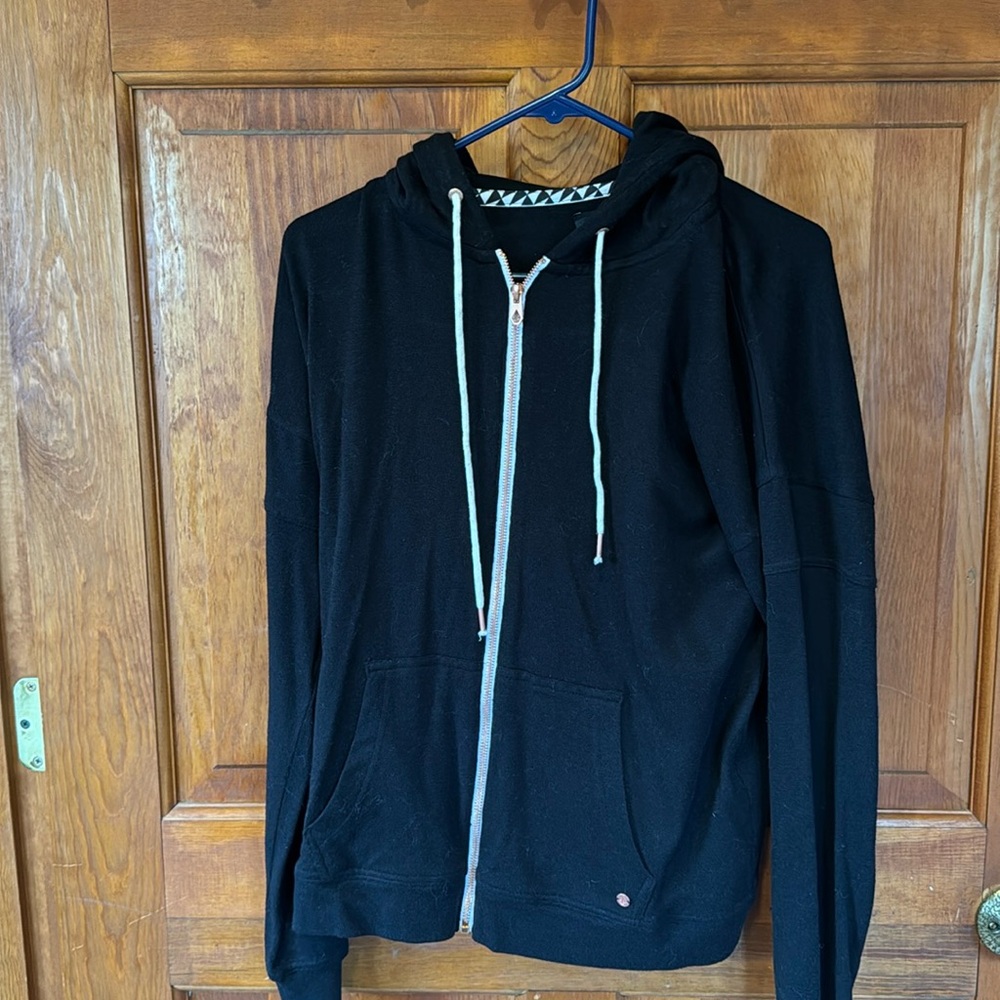 Volcom black zip up. Size medium